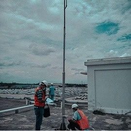 Pemasangan proteksi petir